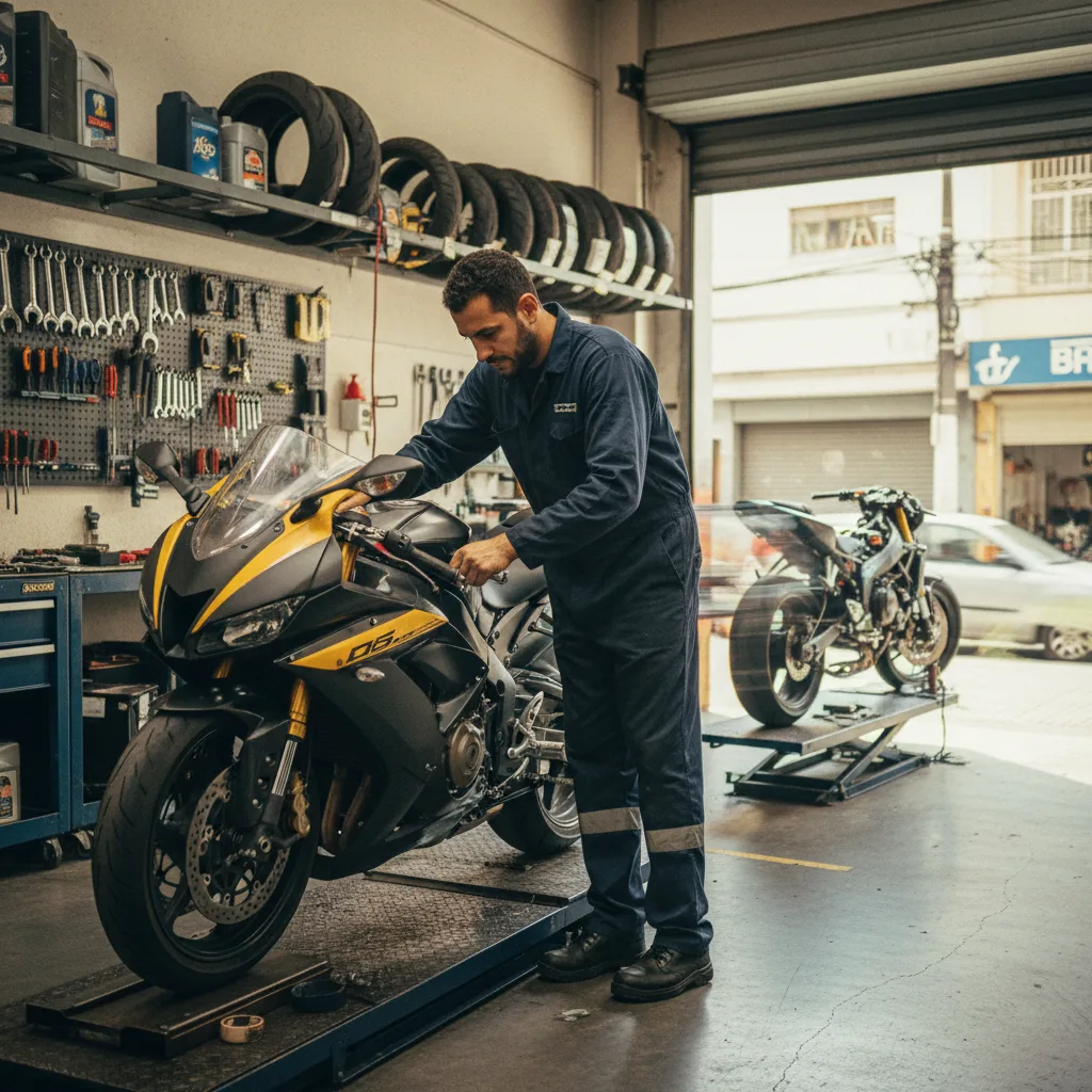 Sua oficina de motos aparece quando o cliente procura revisão e ajuda na região?