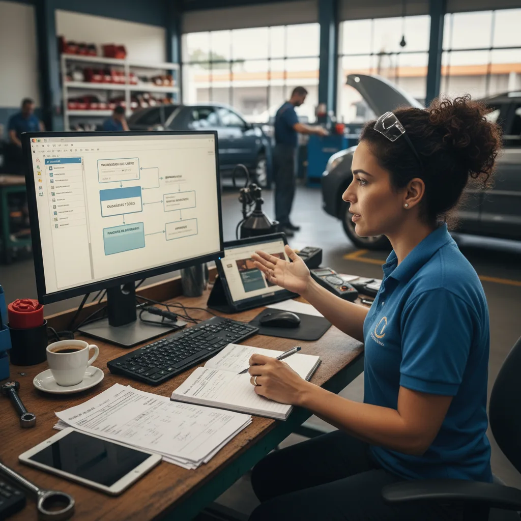 Organização do atendimento e aprovação na oficina